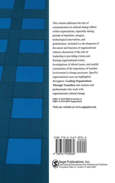 Produktbild: Leading Organizations through Transition