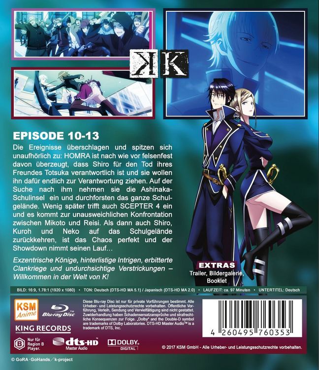 Produktbild: K - Episode 10-13