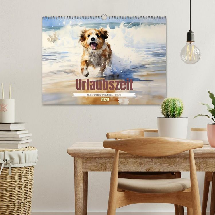 Produktbild: Urlaubszeit an der malerischen Nordseek&uuml;ste (Wandkalender 2026 DIN A3 quer), CALVENDO Monatskalender