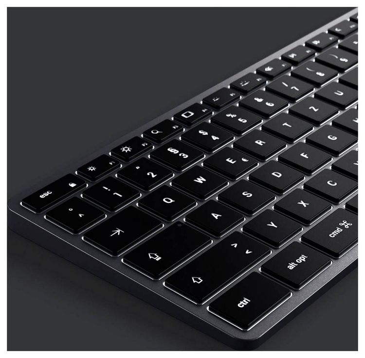Satechi Slim X3 Bluetooth® Tastatur Deutsch, QWERTZ Anthrazit Multimediatasten, mit numerischer Tastatur, Beleuchtet online bestellen | Thalia Satechi Slim X3 Bluetooth® Tastatur Deutsch, QWERTZ Anthrazit Multimediatasten, mit numerischer Tastatur, Beleuchtet online bestellen | Thalia