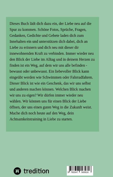 Produktbild: Ein Achtsamkeitstraining in Liebe