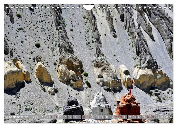 Produktbild: Tsch&ouml;rten, Architektur des Himalaya (Wandkalender 2026 DIN A4 quer), CALVENDO Monatskalender