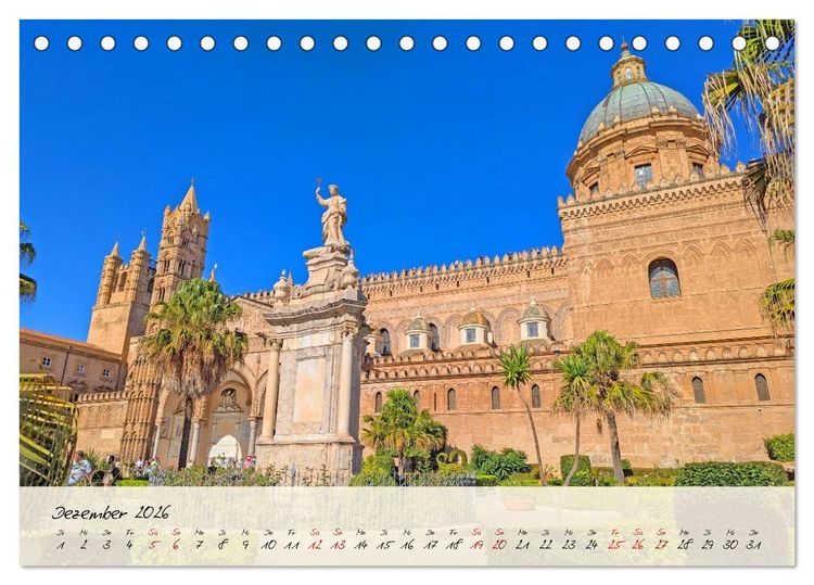 Produktbild: Siziliens Zauber &ndash; Von Palermo bis Taormina (Tischkalender 2026 DIN A5 quer), CALVENDO Monatskalender