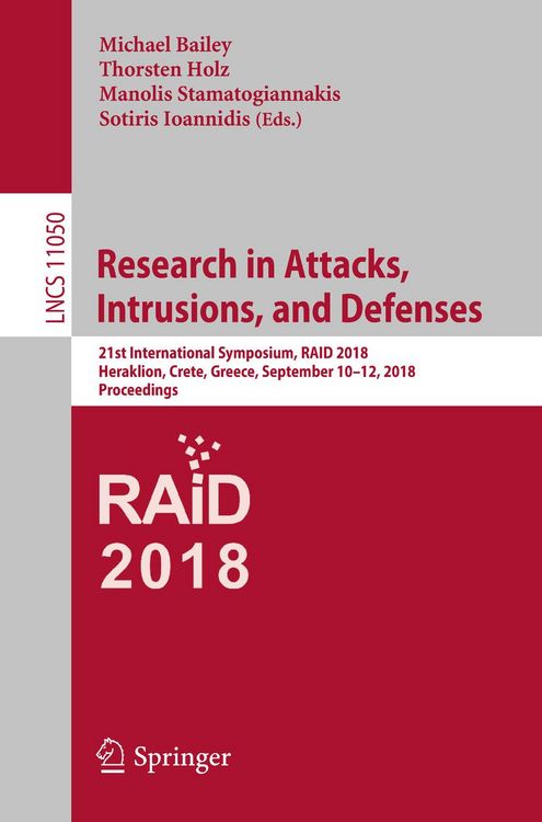 Produktbild: Research in Attacks, Intrusions, and Defenses