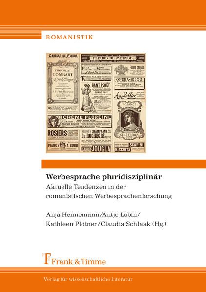 Produktbild: Werbesprache pluridisziplin&auml;r &ndash; Aktuelle Tendenzen in der romanistischen Werbesprachenforschung