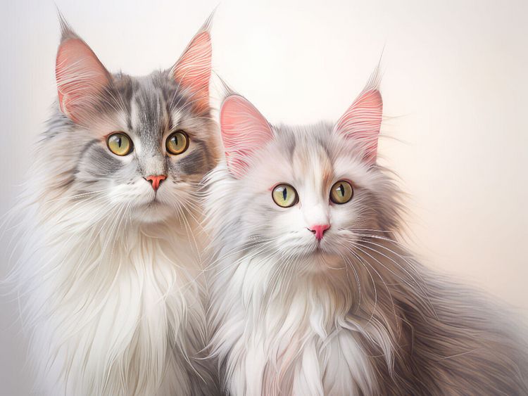 Produktbild: CALVENDO Puzzle Katzen im Pastellstil | 1000 Teile Lege-Gr&ouml;&szlig;e 64x48cm Foto-Puzzle f&uuml;r gl&uuml;ckliche Stunden