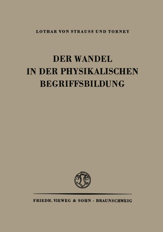 Produktbild: Der Wandel in der Physikalischen Begriffsbildung