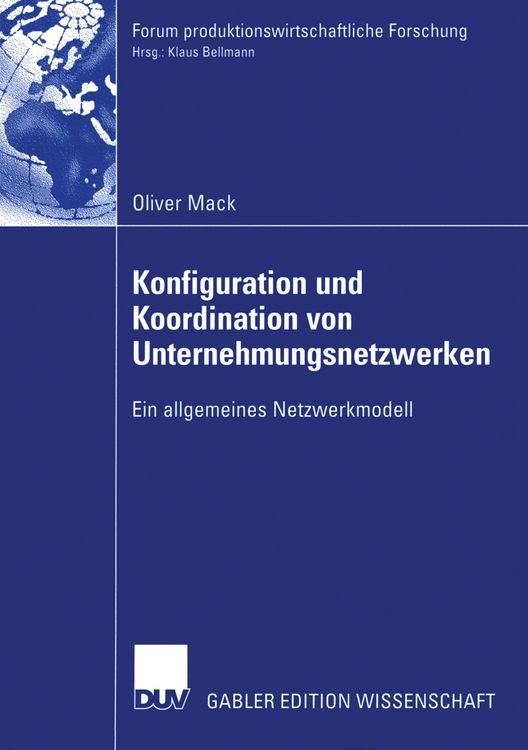 Produktbild: Konfiguration und Koordination von Unternehmungsnetzwerken