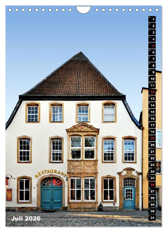 Produktbild: Osnabr&uuml;ck Fassade (Wandkalender 2026 DIN A4 hoch), CALVENDO Monatskalender