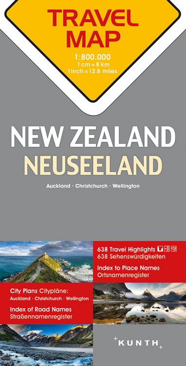 Produktbild: Reisekarte Neuseeland 1:800.000