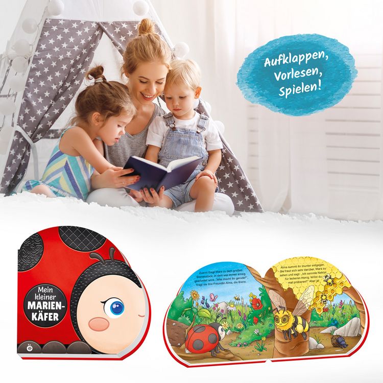 Produktbild: Tr&ouml;tsch Pappenbuch Rasselbuch Mein kleiner Marienk&auml;fer