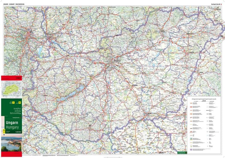 Produktbild: Freytag & berndt Stra&szlig;enkarte Ungarn 1:400.000
