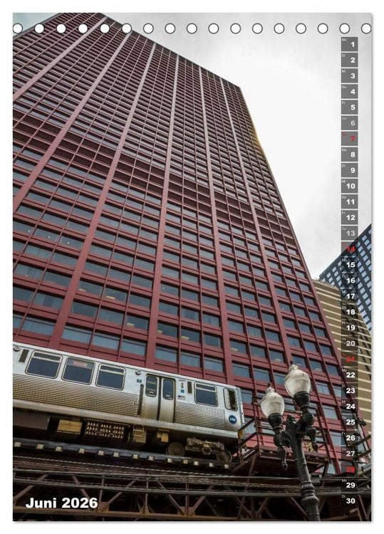 Produktbild: CHICAGO Der Stadtkern (Tischkalender 2026 DIN A5 hoch), CALVENDO Monatskalender