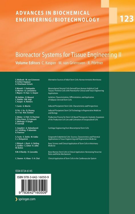 Produktbild: Bioreactor Systems for Tissue Engineering II
