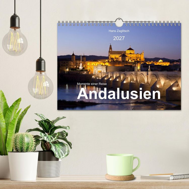 Produktbild: Momente einer Reise - Andalusien (Wandkalender 2027 DIN A4 quer), CALVENDO Monatskalender
