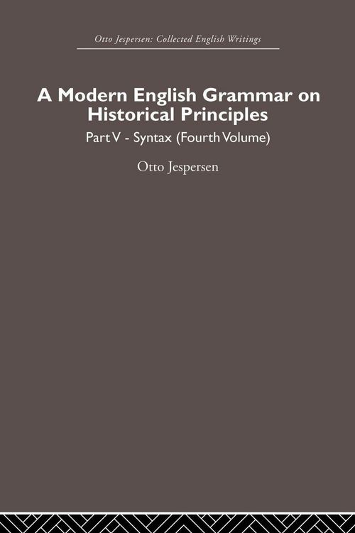 Produktbild: A Modern English Grammar on Historical Principles