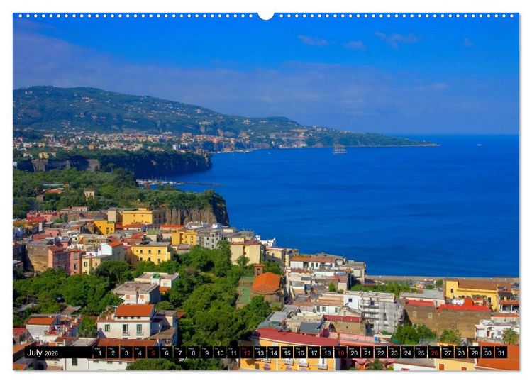 Produktbild: Amalfi Coast and Campania (High Quality Premium Wall Calendar 2026 DIN A2 landscape),CALVENDO 12 Month Wall Calendar
