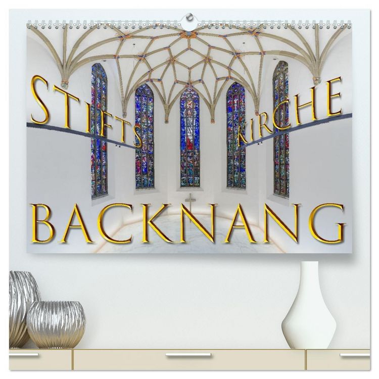 Produktbild: Backnang - Panoramablicke in die Stiftskirche (hochwertiger Premium Wandkalender 2026 DIN A2 quer), Kunstdruck in Hochglanz