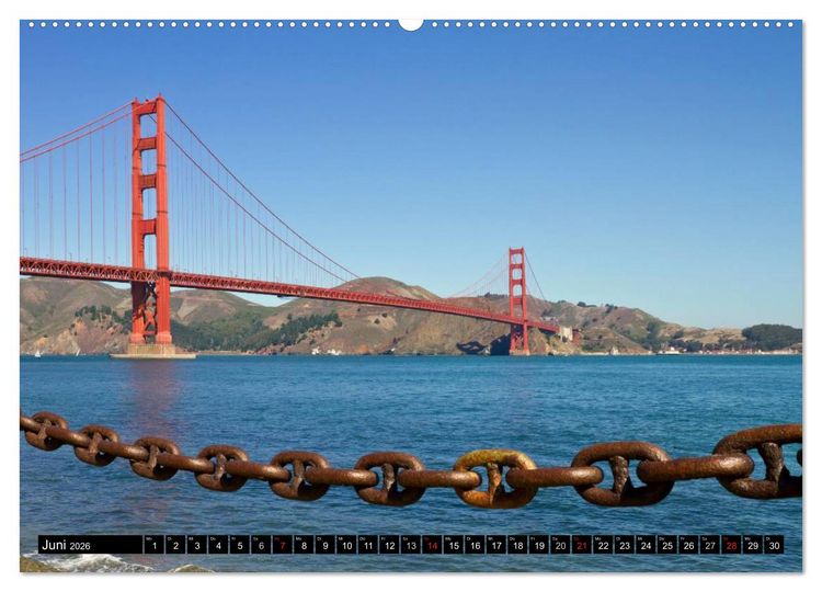 Produktbild: SAN FRANCISCO Kaliforniens Traummetropole (Wandkalender 2026 DIN A2 quer), CALVENDO Monatskalender