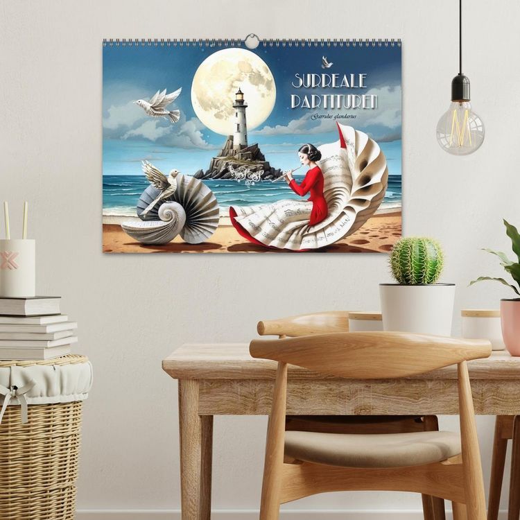 Produktbild: Surreale Partituren (Wandkalender 2026 DIN A3 quer), CALVENDO Monatskalender