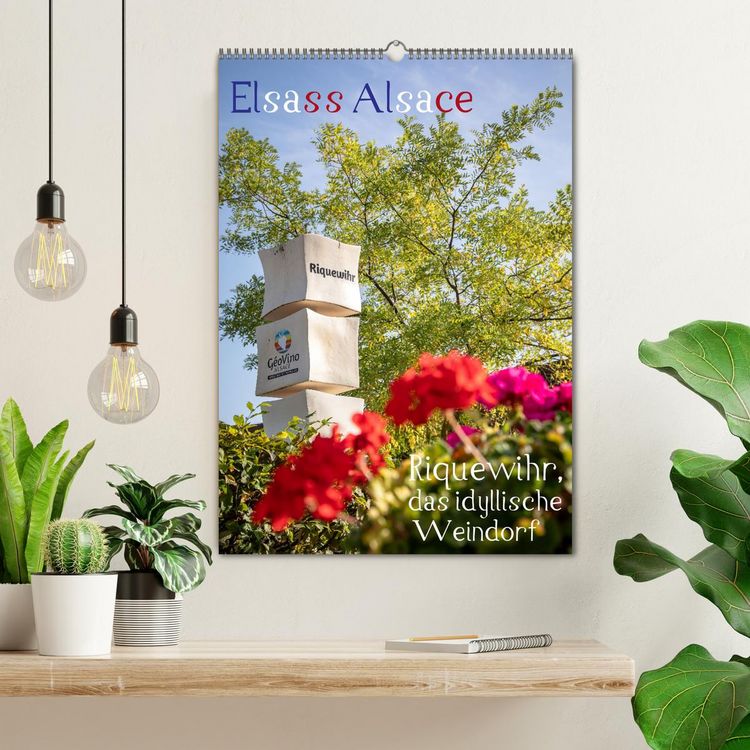 Produktbild: Elsass Alsace Riquewihr, das idyllische Weindorf (Wandkalender 2026 DIN A2 hoch), CALVENDO Monatskalender