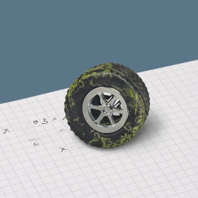 Produktbild: Brunnen Radiergummi Fast Wheels
