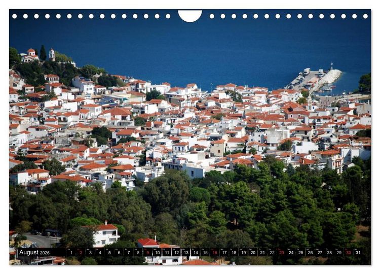 Produktbild: Skiathos Skopelos und Alonissos Griechenland (Wandkalender 2026 DIN A4 quer), CALVENDO Monatskalender