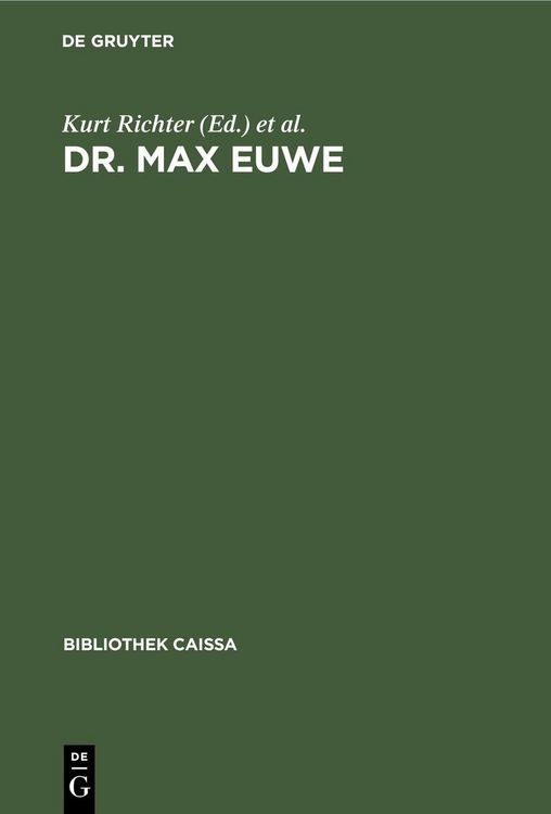 Produktbild: Dr. Max Euwe