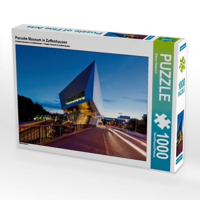 Produktbild: CALVENDO Puzzle Porsche Museum in Zuffenhausen | 1000 Teile Lege-Gr&ouml;&szlig;e 64x48cm Foto-Puzzle f&uuml;r gl&uuml;ckliche Stunden