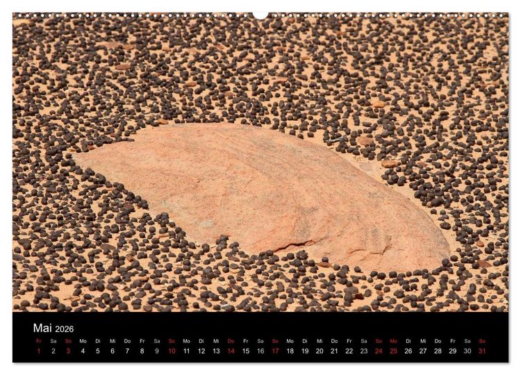 Produktbild: Sand und Stein 2026 (Wandkalender 2026 DIN A2 quer), CALVENDO Monatskalender