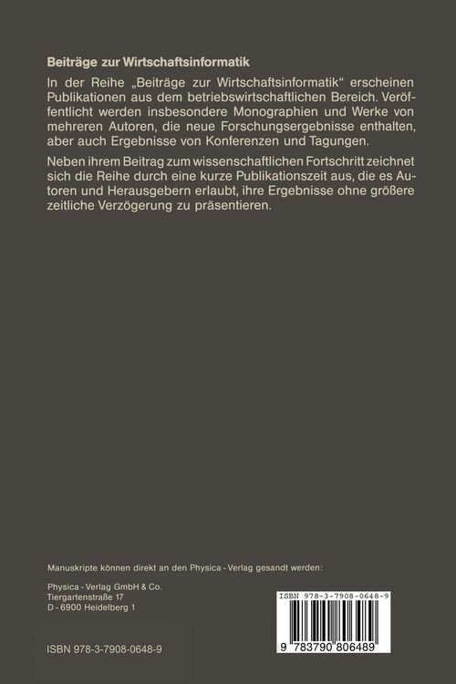 Produktbild: Computergest&uuml;tzte Informationsbedarfsanalyse