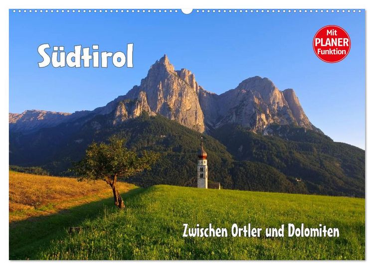Produktbild: S&uuml;dtirol - Zwischen Ortler und Dolomiten (Wandkalender 2026 DIN A2 quer), CALVENDO Monatskalender