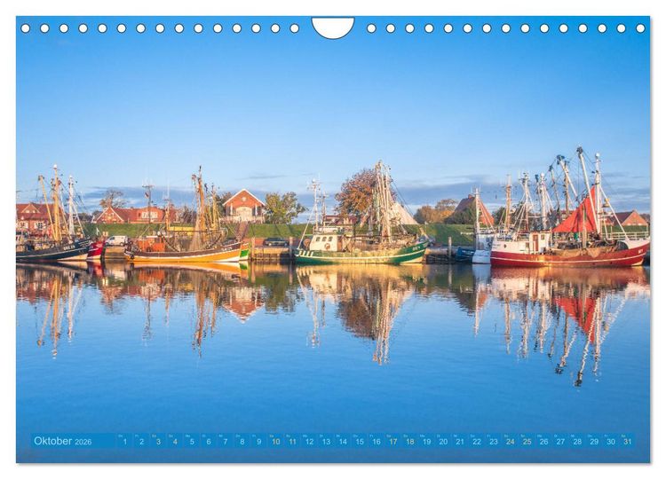 Produktbild: Greetsiel in Ostfriesland (Wandkalender 2026 DIN A4 quer), CALVENDO Monatskalender