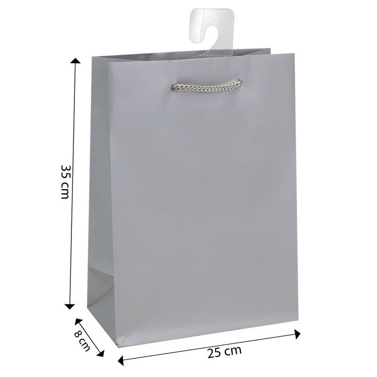 Produktbild: Idena Geschenktasche uni blau gelb rot gr&uuml;n 25x35x8cm 4fach sortiert 128g/m&sup2;