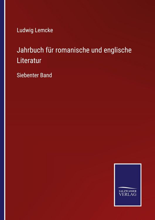 Produktbild: Jahrbuch f&uuml;r romanische und englische Literatur