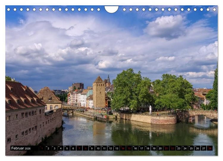 Produktbild: Stra&szlig;burg - Im Herzen Europas (Wandkalender 2026 DIN A4 quer), CALVENDO Monatskalender