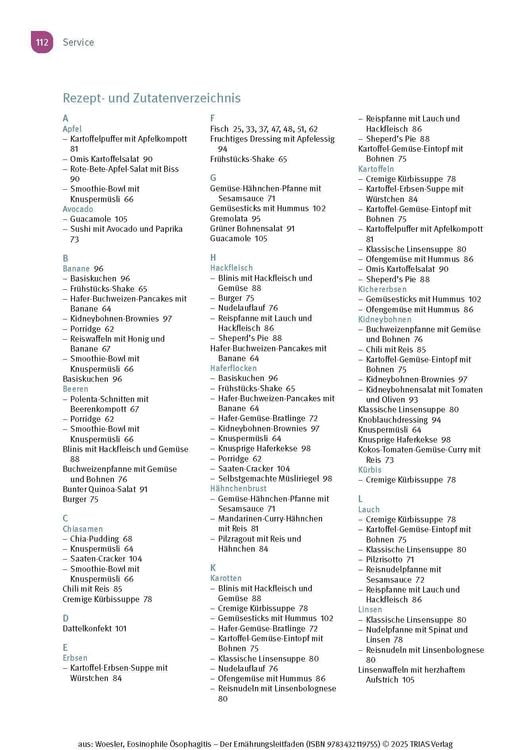 Produktbild: Eosinophile &Ouml;sophagitis - Der Ern&auml;hrungsleitfaden