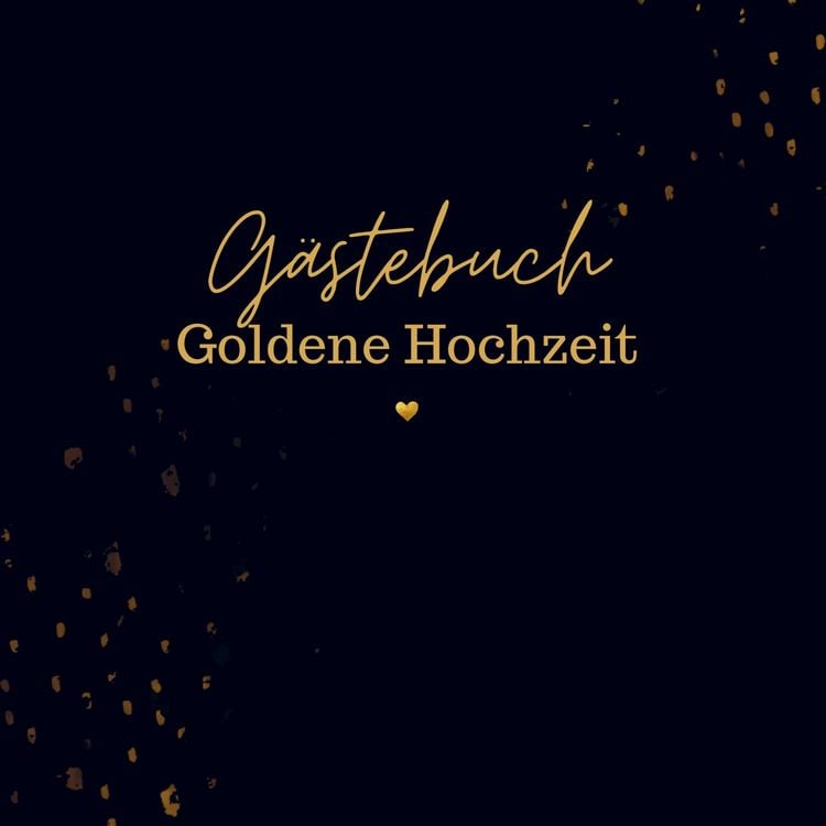 Produktbild: G&auml;stebuch Goldene Hochzeit- G&auml;stebuch Blanko