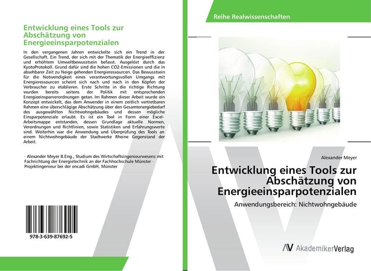 Produktbild: Entwicklung eines Tools zur Absch&auml;tzung von Energieeinsparpotenzialen