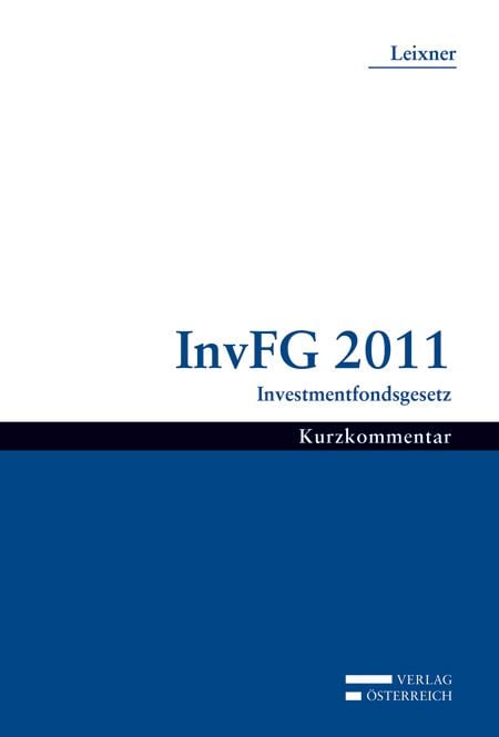 Produktbild: Investmentfondsgesetz 2011