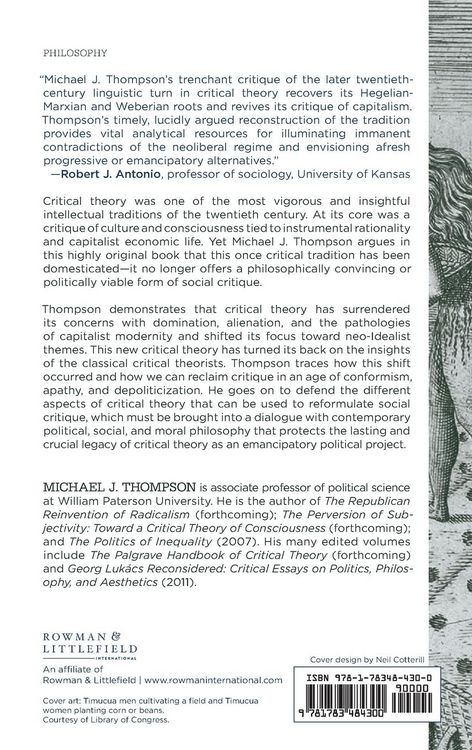 Produktbild: Domestication of Critical Theory
