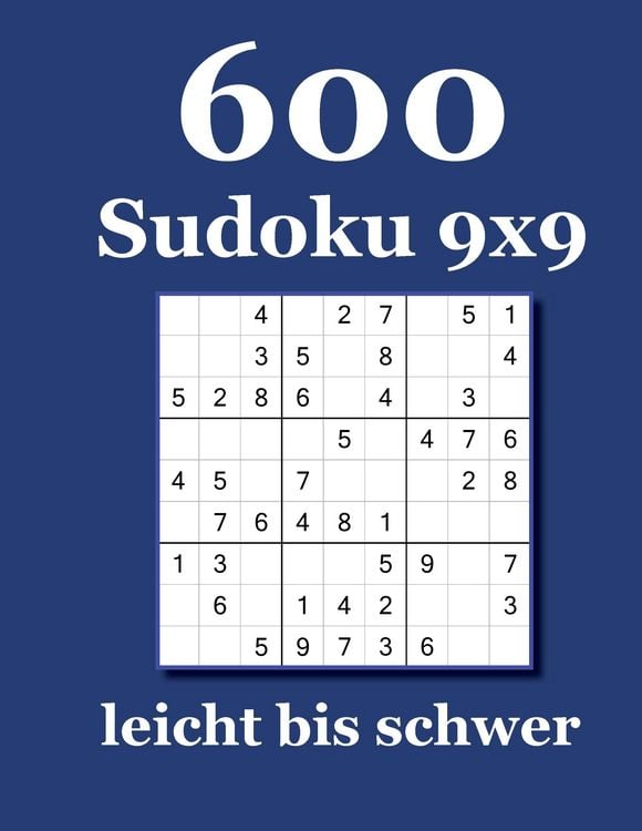 Produktbild: 600 Sudoku 9x9 leicht bis schwer