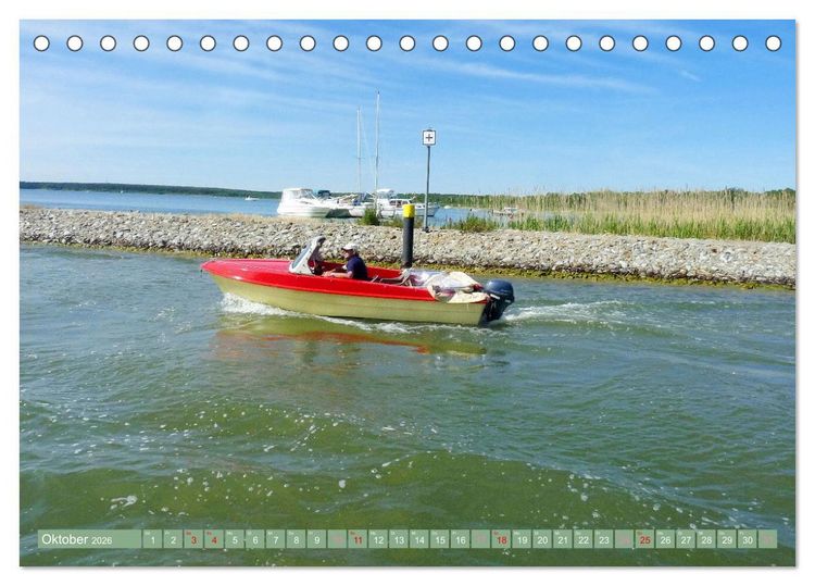 Produktbild: An der Mecklenburgischen Seenplatte Malchow und Waren/M&uuml;ritz (Tischkalender 2026 DIN A5 quer), CALVENDO Monatskalender