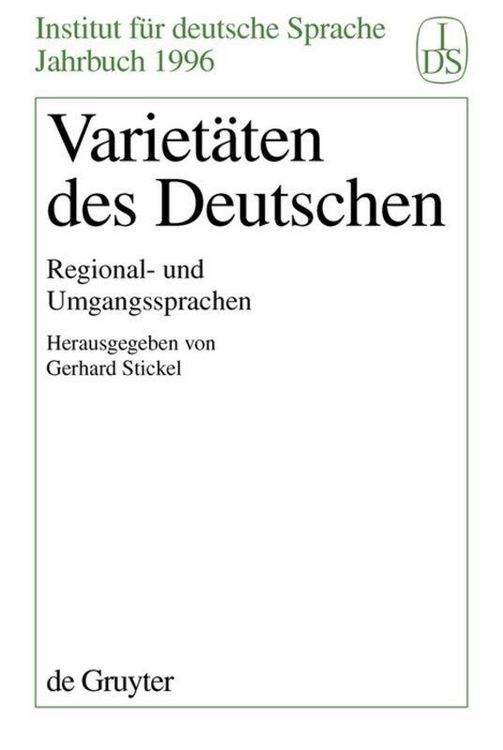 Produktbild: Variet&auml;ten des Deutschen