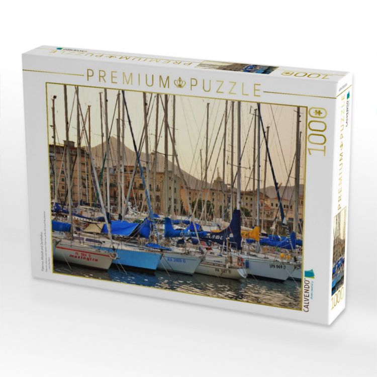 Produktbild: CALVENDO Puzzle Palermo, Altstadt und Jachthafen | 1000 Teile Lege-Gr&ouml;&szlig;e 64x48cm Foto-Puzzle f&uuml;r gl&uuml;ckliche Stunden
