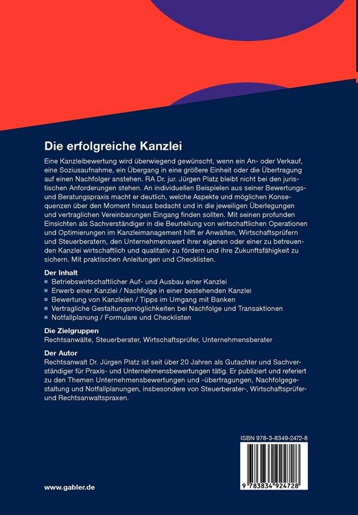 Produktbild: Die erfolgreiche Kanzlei