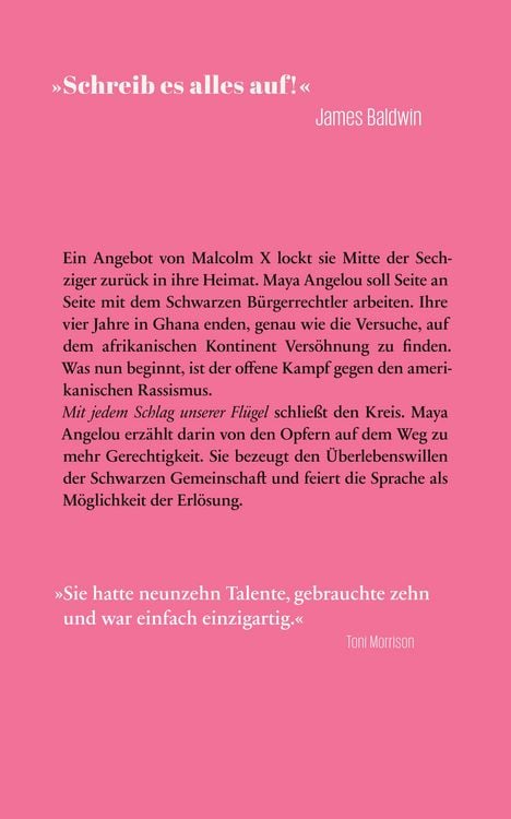 Produktbild: Mit jedem Schlag unserer Fl&uuml;gel (Maya Angelous Memoire 6)