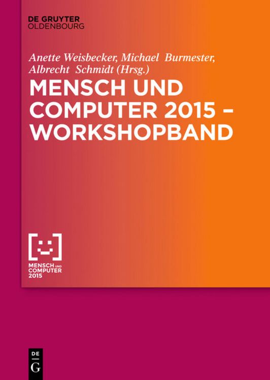 Produktbild: Mensch und Computer 2015 &ndash; Workshopband