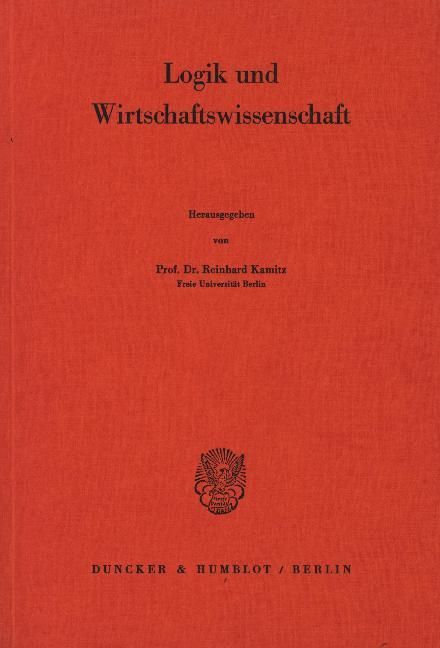 Produktbild: Logik und Wirtschaftswissenschaft.