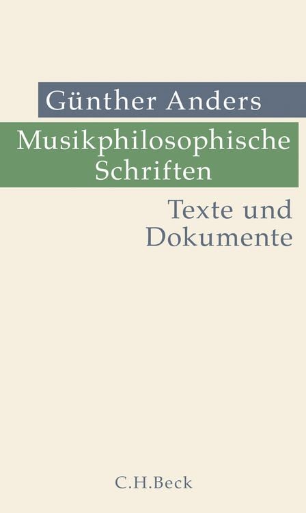 Produktbild: Musikphilosophische Schriften
